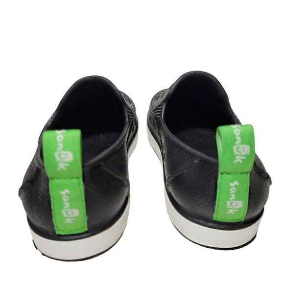 Sanuk Lil Walker Water Shoes Big Kids Size 1 Youth Black Slip On Loafer Unisex - Picture 9 of 13